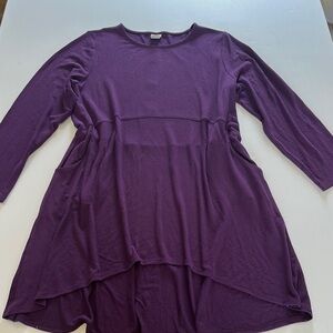 Chico's Deep Purple Long Sleeve sweater dress